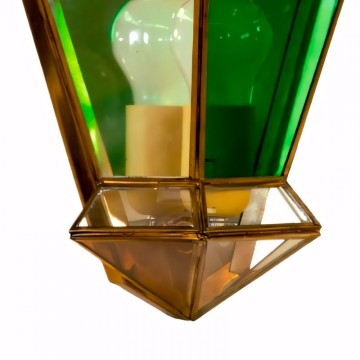 Aplique Artístico Granadino 70040 de Metal y Cristal transparente color parte inferior