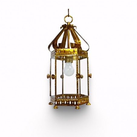 Farol Granadino Artístico 75370 de Metal y Cristal