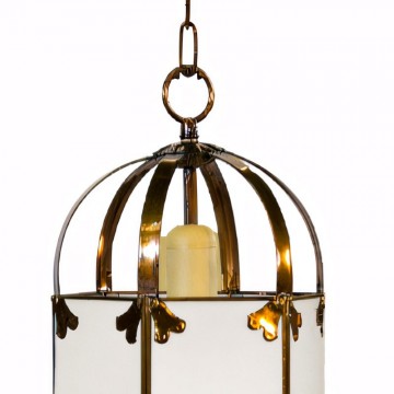 Farol Granadino Artístico 75420 | Farol Artesanal de Metal y Cristal
