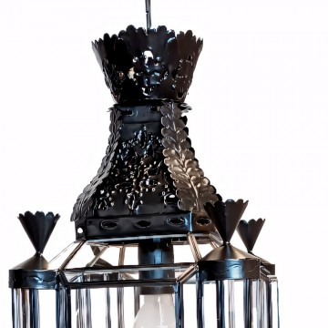 Farol Colgante Artístico Granadino 75240 de Metal y Cristal parte superior