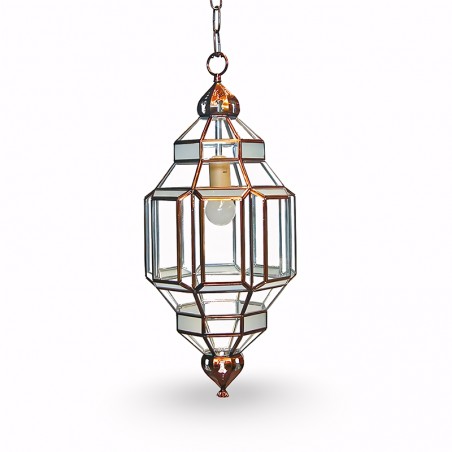 Farol Artístico Moruno Granadino 75193 de Metal y Cristal