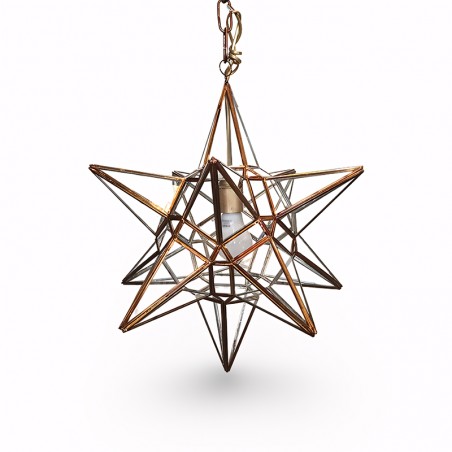 Farol Artístico Granadino Estrella 70170 de Metal y Cristal