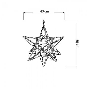 Farol granadino artesanal 70170 de metal y cristal medidas