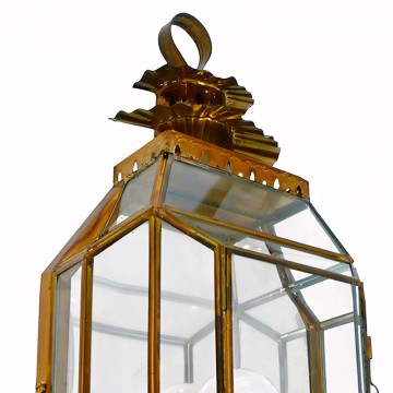 Aplique Artístico Granadino 75450 de Metal Repujado y Cristal parte superior