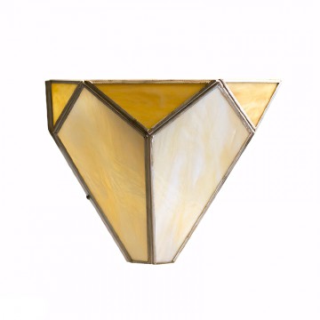 Aplique Artístico Granadino 70871 de Metal y Cristal opalina