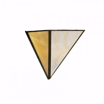 Aplique Artístico Granadino 70890 Oro Viejo de Metal y Cristal Opalina