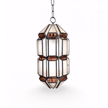 Farol Colgante Artesanal Granadino 71331 de Cristal y Metal