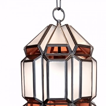 Farol Colgante Artesanal Granadino 71331 de Cristal y Metal parte superior
