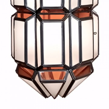 Farol Colgante Artesanal Granadino 71331 de Cristal y Metal parte inferior