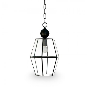 Farol Colgante Artesanal Granadino 75471 de Metal y Cristal