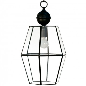Farol Colgante Artesanal Granadino 75471 de Metal y Cristal