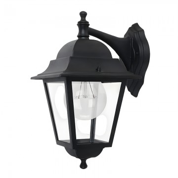 Aplique exterior clásico 61009 negro IP44 E27