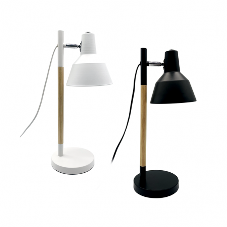 Flexo de Mesa Bas Metal y Madera Haya