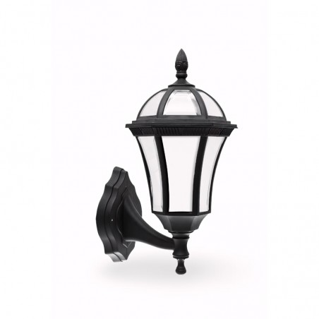 Aplique Com Exterior Negro con Brazo IP44