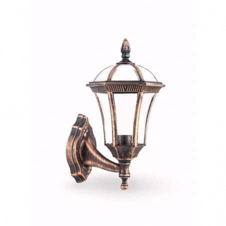 Aplique Com Exterior Oro Viejo con Brazo IP44