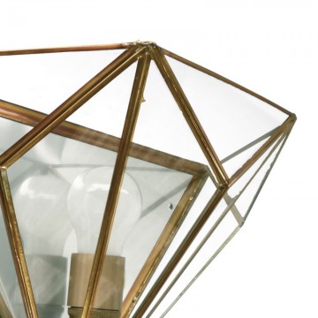 Aplique Artístico Granadino 70471 de Metal y Cristal transparente parte superior