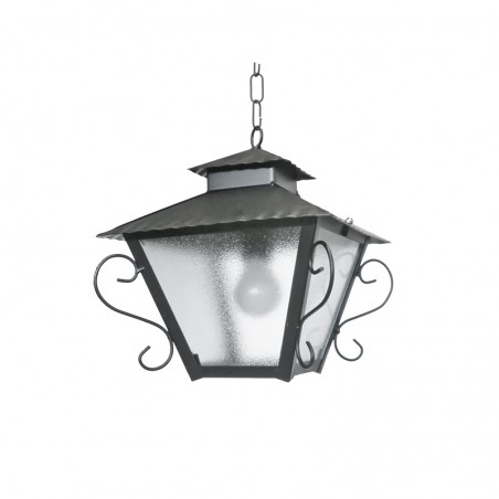 Farol Colgante Rústico 10230 con Cristal