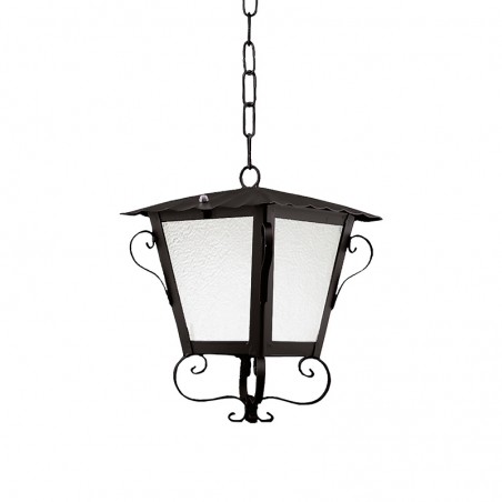 Farol Colgante Exterior 10730 de Forja y Cristal