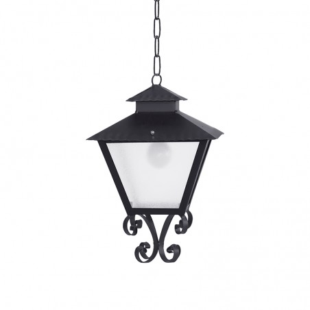 Farol Techo Exterior Clásico 10180 de Metal y Cristal