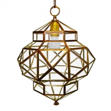 Farol Artístico Granadino 70593 de Metal y Cristal Artesanal