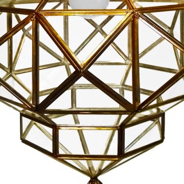 Farol Artístico Granadino 70593 de Metal y Cristal Artesanal