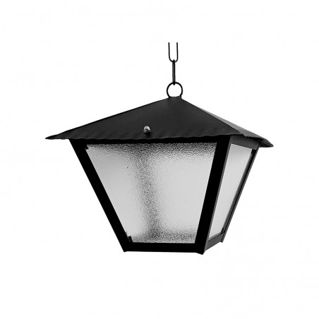 Farol Colgante Exterior 10190 de Metal y Cristal
