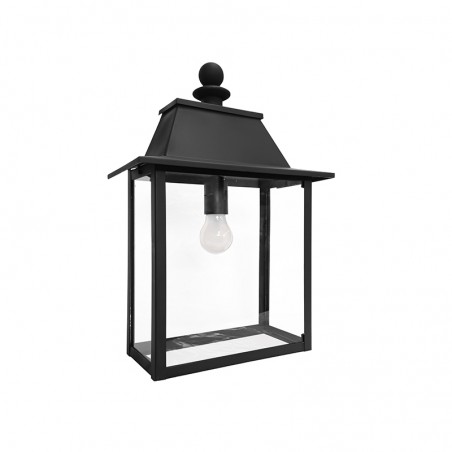 Aplique Exterior de Pared 1078-1 en Metal y Cristal