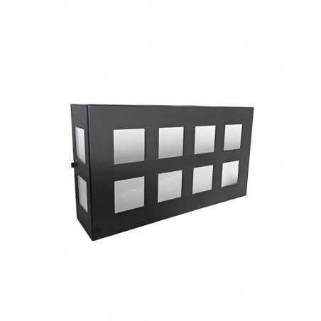 Aplique Exterior Moderno 12081 Negro Cristal